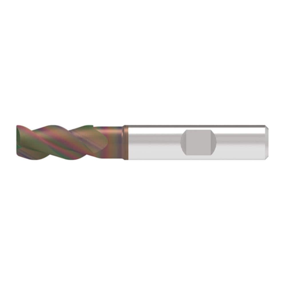 Corner Chamfer End Mill: 19.50 mm Dia, 41.00 mm LOC, 3 Flute, 0.20 mm Chamfer Width, Solid Carbide