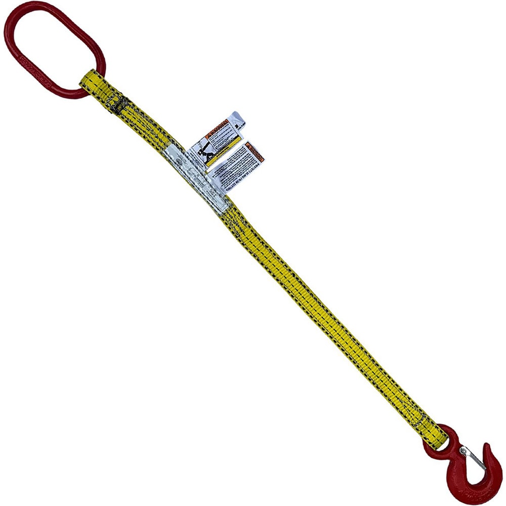 Bridle, Type 10 Web Sling: 6' Long, 1" Wide, 3000 lb Vertical Capacity, Polyester