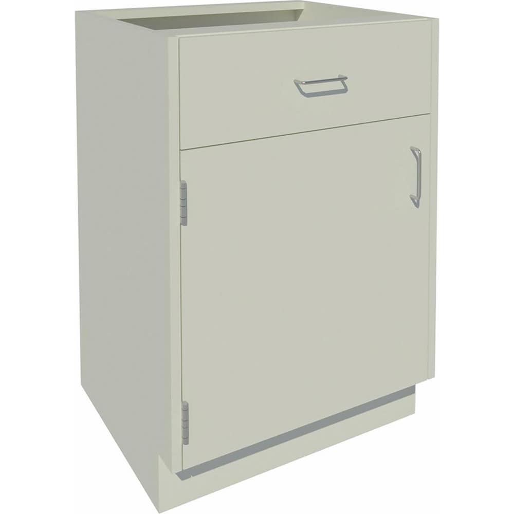 Cabinet Components & Accessories; Accessory Type: Base Cabinet; For Use With: Standing Height Cabinets; Overall Depth: 22 in; Overall Height: 35.1 in; Material: Steel; Color: Pearl; Overall Width: 24