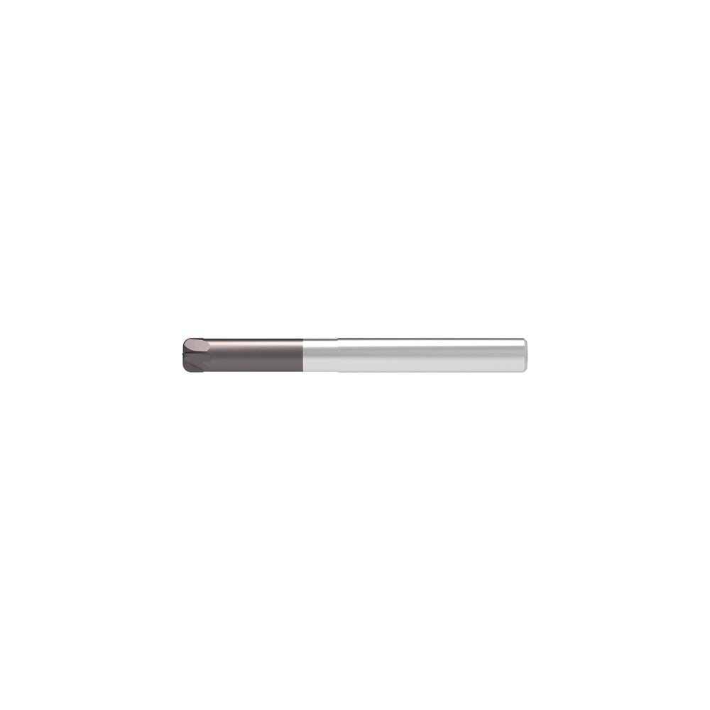 Corner Radius End Mill: 16.00 mm Dia, 8.00 mm LOC, 4.00 mm Radius, 4 Flute, Solid Carbide