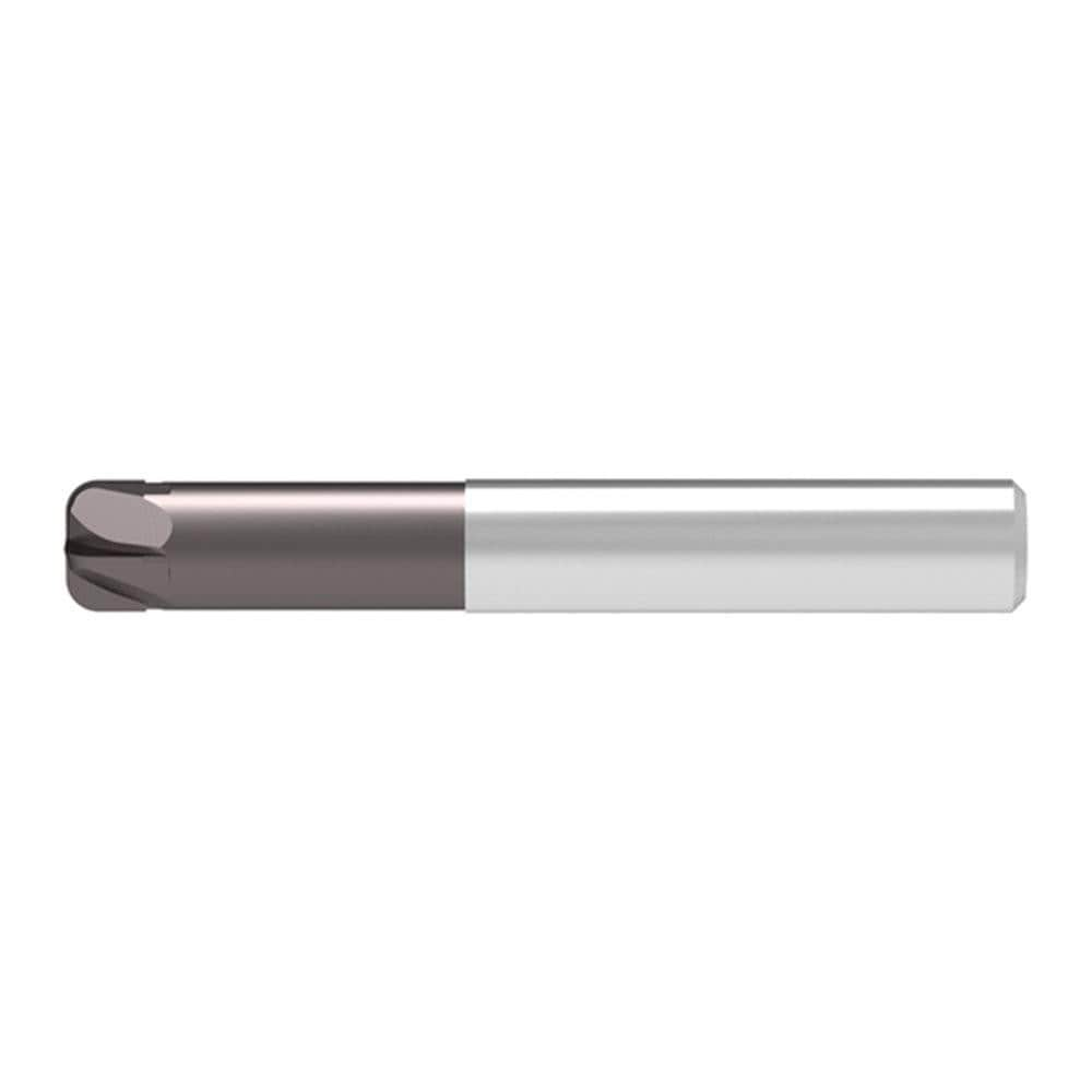 Corner Radius End Mill: 10.00 mm Dia, 6.00 mm LOC, 2.50 mm Radius, 6 Flute, Solid Carbide