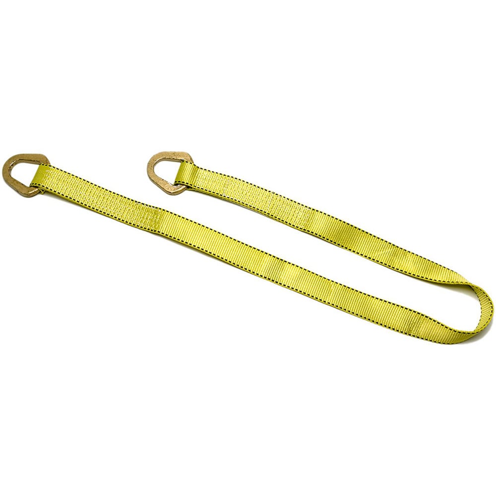 Triangle & Triangle, Type 2 Web Sling: 12' Long, 2" Wide, 3200 lb Vertical Capacity, Nylon