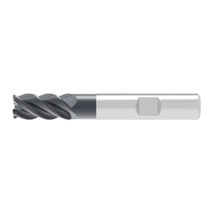 Corner Radius End Mill: 14.00 mm Dia, 26.00 mm LOC, 0.32 mm Radius, 4 Flute, Solid Carbide