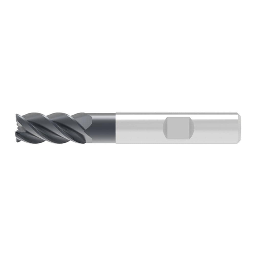 Corner Radius End Mill: 12.00 mm Dia, 26.00 mm LOC, 0.32 mm Radius, 4 Flute, Solid Carbide