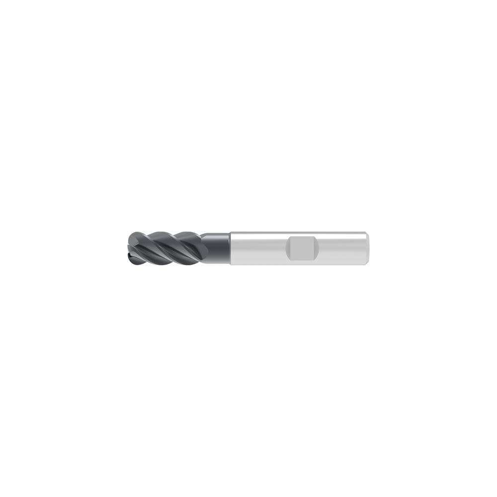 Corner Radius End Mill: 10.00 mm Dia, 22.00 mm LOC, 1.50 mm Radius, 4 Flute, Solid Carbide