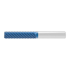 Corner Radius End Mill: 18.00 mm Dia, 54.00 mm LOC, 1.00 mm Radius, 10 Flute, Solid Carbide