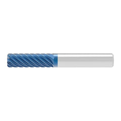 Corner Radius End Mill: 18.00 mm Dia, 35.00 mm LOC, 1.00 mm Radius, 10 Flute, Solid Carbide