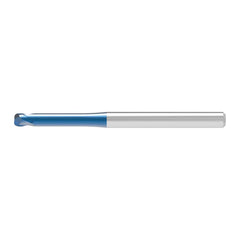 Corner Radius End Mill: 5.00 mm Dia, 3.00 mm LOC, 0.80 mm Radius, 2 Flute, Solid Carbide