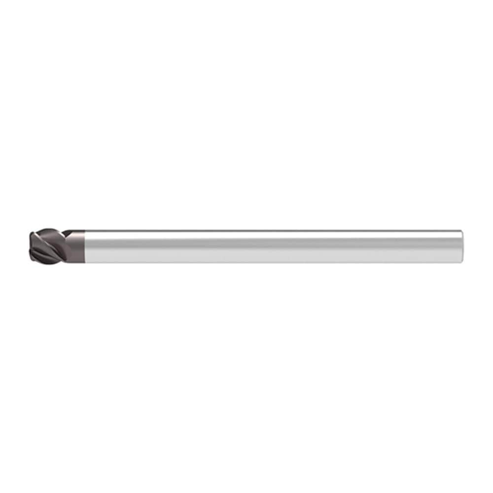 Corner Radius End Mill: 17.00 mm Dia, 24.00 mm LOC, 3.00 mm Radius, 4 Flute, Solid Carbide