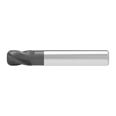 Corner Radius End Mill: 12.00 mm Dia, 16.00 mm LOC, 2.00 mm Radius, 4 Flute, Solid Carbide