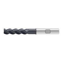 Corner Chamfer End Mill: 16.00 mm Dia, 65.00 mm LOC, 3 Flute, 0.20 mm Chamfer Width, Solid Carbide