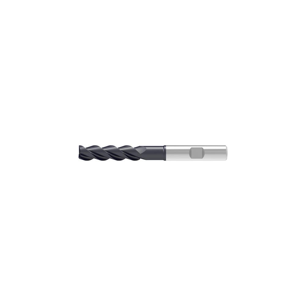 Corner Chamfer End Mill: 6.00 mm Dia, 40.00 mm LOC, 3 Flute, 0.12 mm Chamfer Width, Solid Carbide