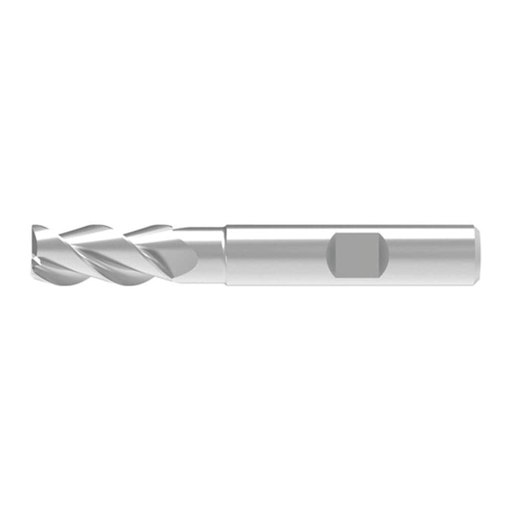 Corner Chamfer End Mill: 10.00 mm Dia, 25.00 mm LOC, 3 Flute, 0.20 mm Chamfer Width, Solid Carbide