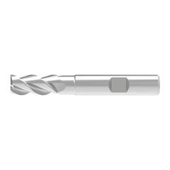 Corner Chamfer End Mill: 2.00 mm Dia, 7.00 mm LOC, 3 Flute, 0.04 mm Chamfer Width, Solid Carbide