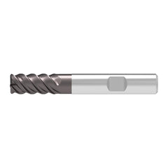 Corner Radius End Mill: 18.00 mm Dia, 32.00 mm LOC, 2.00 mm Radius, 4 Flute, Solid Carbide