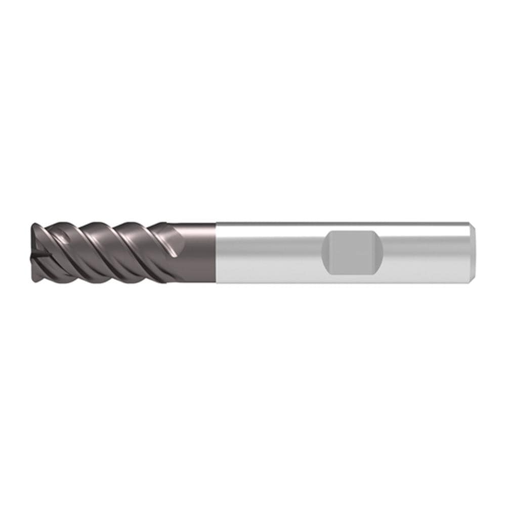 Corner Radius End Mill: 14.00 mm Dia, 26.00 mm LOC, 1.50 mm Radius, 4 Flute, Solid Carbide