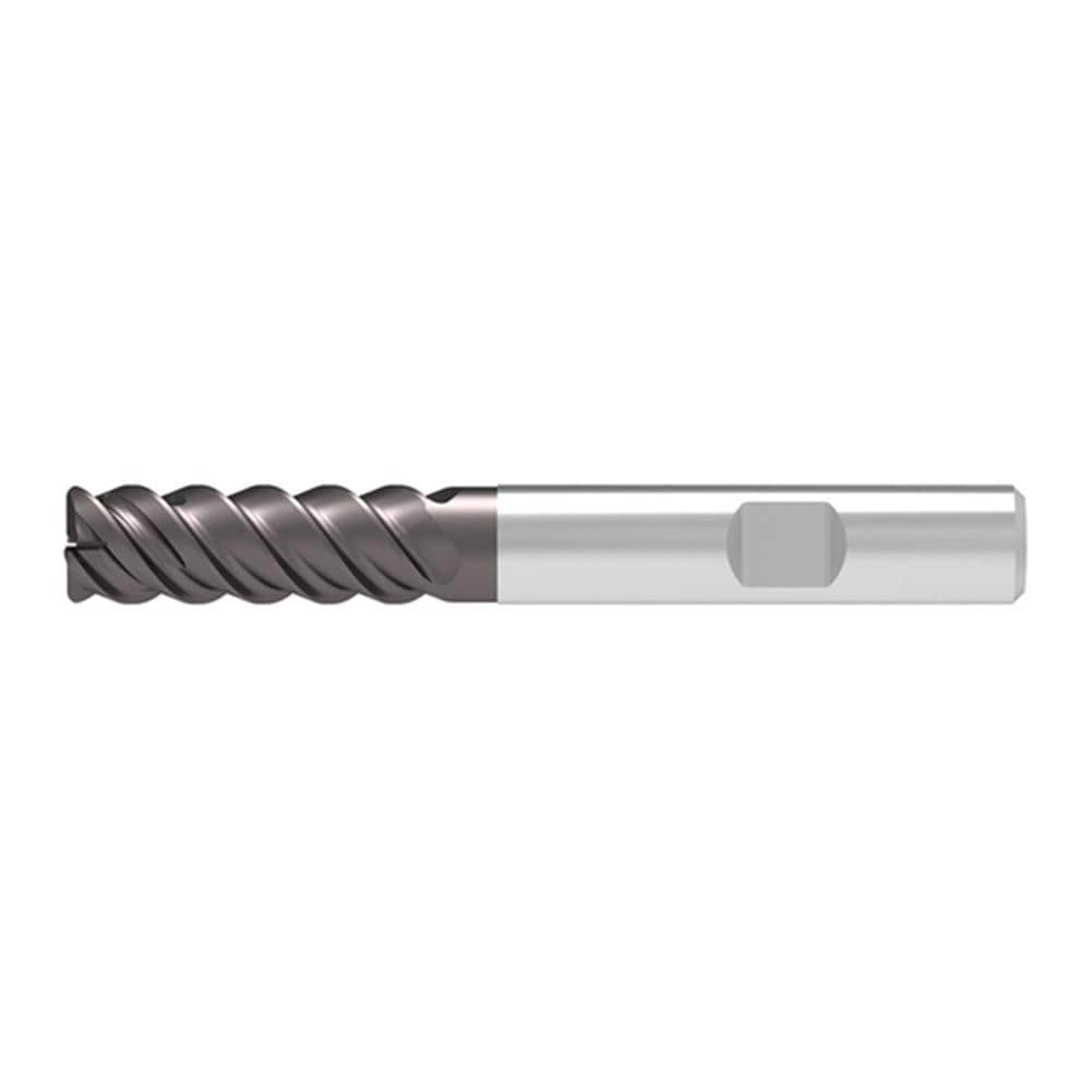 Corner Radius End Mill: 10.00 mm Dia, 30.00 mm LOC, 1.00 mm Radius, 4 Flute, Solid Carbide