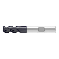 Corner Chamfer End Mill: 8.00 mm Dia, 22.00 mm LOC, 3 Flute, 0.12 mm Chamfer Width, Solid Carbide