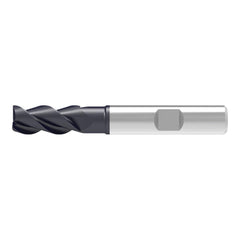 Corner Chamfer End Mill: 16.00 mm Dia, 35.00 mm LOC, 3 Flute, 0.20 mm Chamfer Width, Solid Carbide