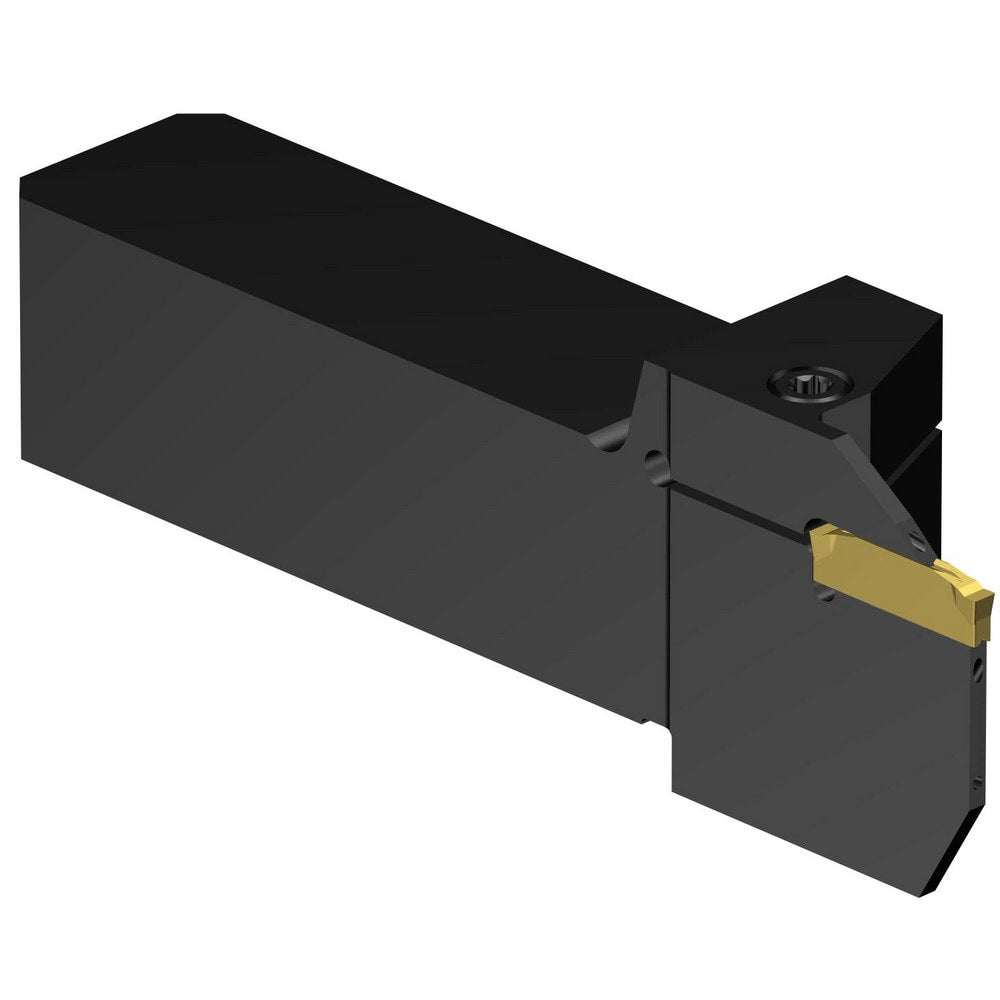 Indexable Grooving/Cut-Off Toolholders; Hand of Holder: Left Hand; Maximum Depth of Cut (Decimal Inch): 0.8000; Maximum Depth of Cut (mm): 20.32; Maximum Groove Width (Decimal Inch): 0.1098; Maximum Groove Width (mm): 2.79; Minimum Groove Width (Decimal I