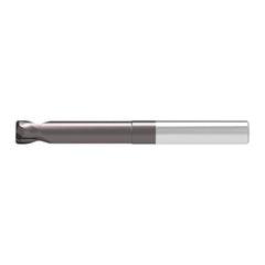 Corner Radius End Mill: 12.00 mm Dia, 8.00 mm LOC, 2.00 mm Radius, 2 Flute, Solid Carbide