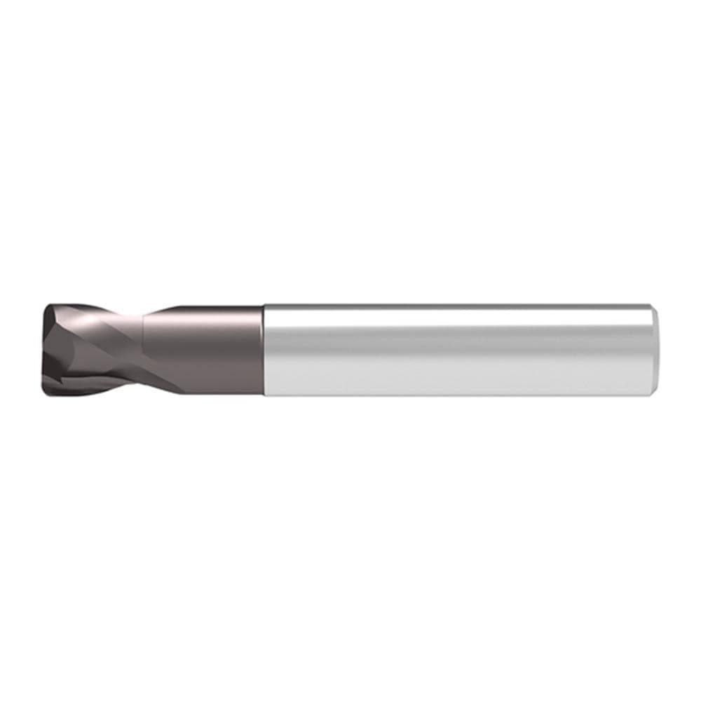 Corner Radius End Mill: 12.00 mm Dia, 8.00 mm LOC, 4.00 mm Radius, 2 Flute, Solid Carbide