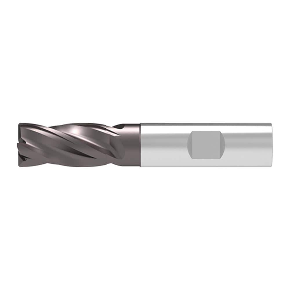 Corner Chamfer End Mill: 8.00 mm Dia, 19.00 mm LOC, 4 Flute, 0.25 mm Chamfer Width, Solid Carbide