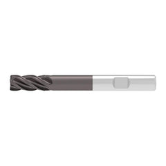 Corner Chamfer End Mill: 20.00 mm Dia, 38.00 mm LOC, 4 Flute, 0.35 mm Chamfer Width, Solid Carbide