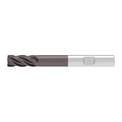 Corner Chamfer End Mill: 16.00 mm Dia, 32.00 mm LOC, 4 Flute, 0.35 mm Chamfer Width, Solid Carbide