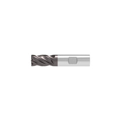 Corner Chamfer End Mill: 20.00 mm Dia, 26.00 mm LOC, 4 Flute, 0.35 mm Chamfer Width, Solid Carbide