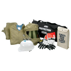 Arc Flash Clothing Kit: Size Medium, Cotton, Jacket, Pants & Hoods