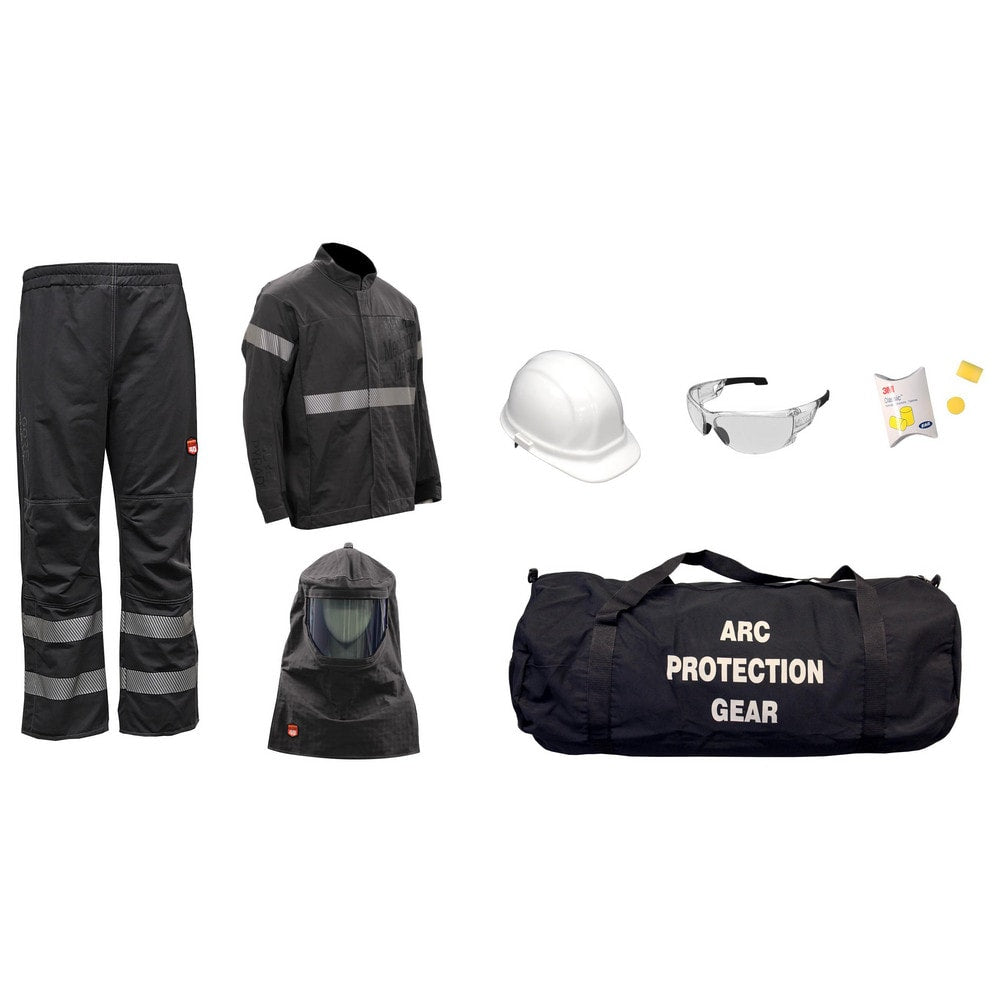 Arc Flash Clothing Kit: Size Medium, Cotton, Jacket, Pants & Hoods