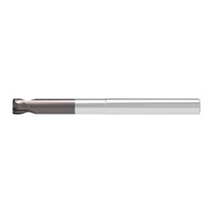 Corner Radius End Mill: 3.00 mm Dia, 2.00 mm LOC, 0.30 mm Radius, 2 Flute, Solid Carbide