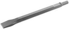 Hammer & Chipper Replacement Chisel: Spade, 4-1/2" Head Width, 15-1/2" OAL, 1-1/4" Shank Dia