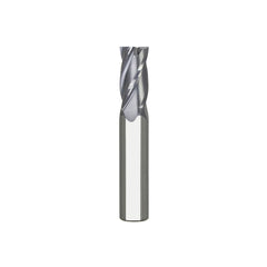 Square End Mill: 3/32" Dia, 3/8" LOC, 4 Flute, Solid Carbide