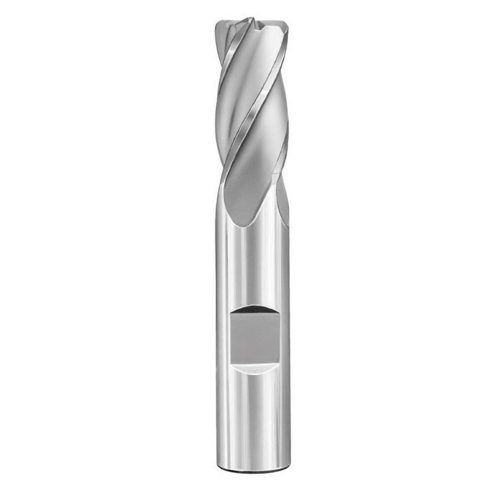 Corner Radius End Mill: 5/8" Dia, 1-1/4" LOC, 0.0900" Radius, 4 Flute, Solid Carbide