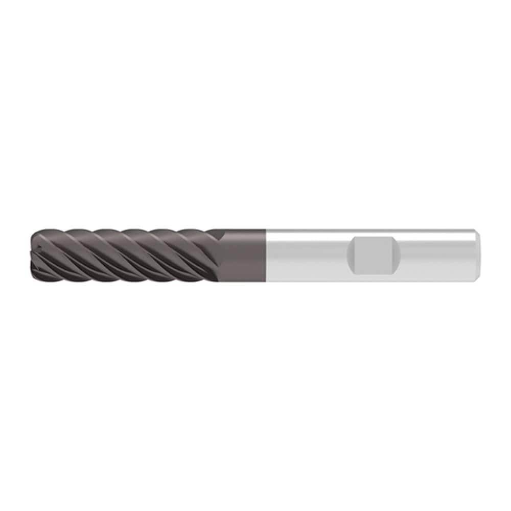 Corner Radius End Mill: 20.00 mm Dia, 60.00 mm LOC, 0.50 mm Radius, 8 Flute, Solid Carbide