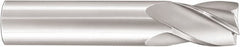 Square End Mill: 1/16" Dia, 1/8" LOC, 4 Flute, Solid Carbide