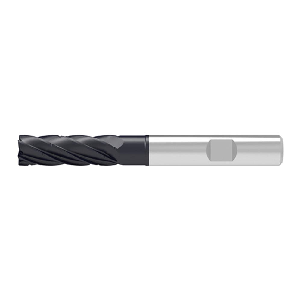 Corner Chamfer End Mill: 6.00 mm Dia, 19.00 mm LOC, 6 Flute, 0.20 mm Chamfer Width, Solid Carbide