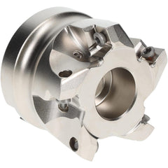 Indexable High-Feed Face Mills; Cutting Diameter (mm): 50.80; Cutting Diameter (Inch): 2; Minimum Cutting Diameter (Decimal Inch): 2.0000; Maximum Depth of Cut (Decimal Inch): 0.0394