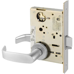 Lever Locksets; Lockset Type: Mortise; Key Type: None; Back Set: 2-3/4; Cylinder Type: Conventional; Material: Cold Rolled Steel; Door Thickness: 1-3/4; Finish: Satin Chrome