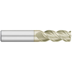 Corner Radius End Mill: 1/2" Dia, 1-1/4" LOC, 0.0400" Radius, 3 Flute, Solid Carbide