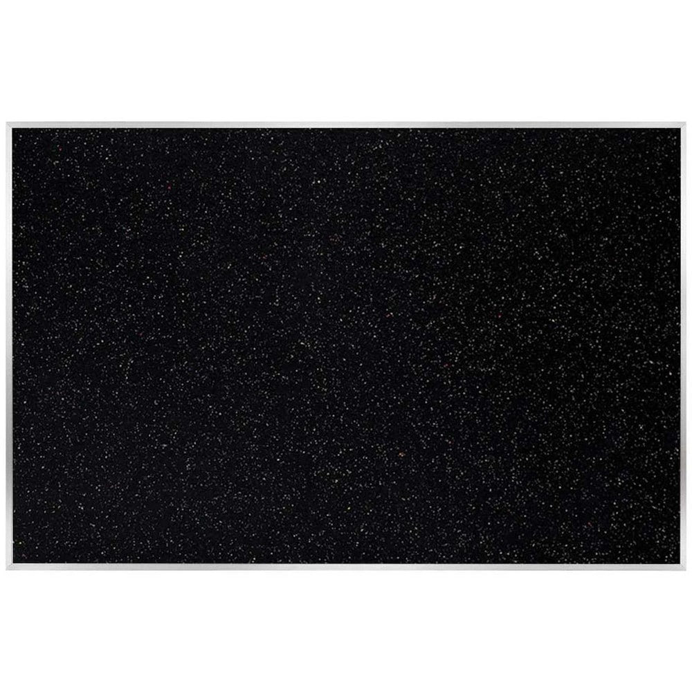 Cork Bulletin Boards; Bulletin Board Type: Recycled Rubber Tack Bulletin Board; Board Color: Confetti; Board Material: Rubber; Width (Inch): 84; Height (Inch): 48; Frame Material: Aluminum; Frame Color: Silver