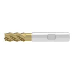 Corner Chamfer End Mill: 18.00 mm Dia, 32.00 mm LOC, 5 Flute, 0.20 mm Chamfer Width, Solid Carbide