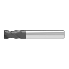 Corner Chamfer End Mill: 8.00 mm Dia, 16.00 mm LOC, 2 Flute, 0.12 mm Chamfer Width, Solid Carbide