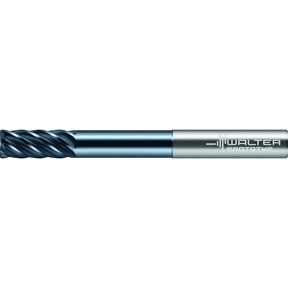 Corner Radius End Mill: 1/2" Dia, 1-1/4" LOC, 0.1200" Radius, 6 Flute, Solid Carbide