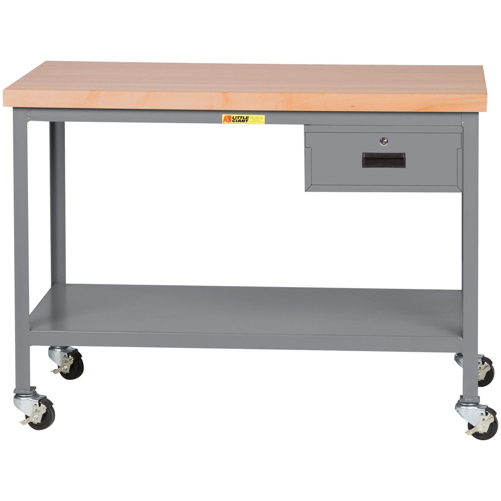 Mobile Work Benches; Bench Type: Butcher Block Work Center; Edge Type: Square; Depth (Inch): 30; Leg Style: Fixed; Load Capacity (Lb.