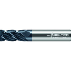 Corner Radius End Mill: 1/4" Dia, 1-1/4" LOC, 0.0150" Radius, 4 Flute, Solid Carbide