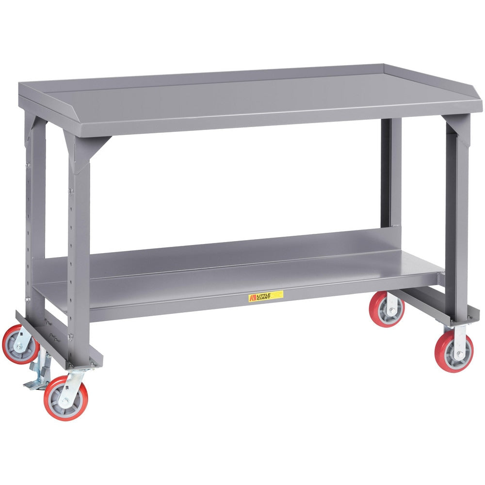 Mobile Work Benches; Bench Type: Mobile Workbench; Edge Type: Square; Depth (Inch): 36; Leg Style: Adjustable Height; Load Capacity (Lb.