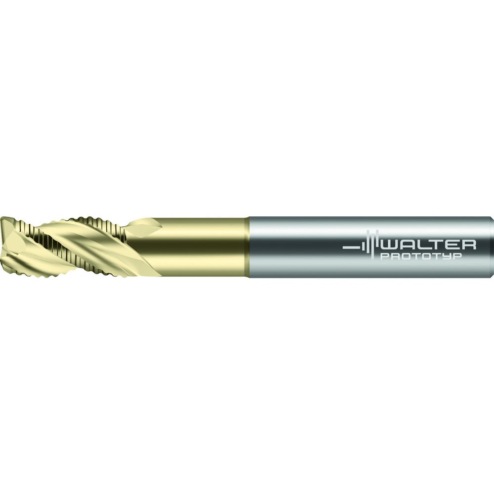 Corner Radius End Mill: 3/4" Dia, 1-3/8" LOC, 0.1200" Radius, 3 Flute, Solid Carbide